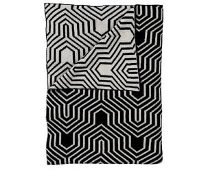 Baumwolldecke Binky, schwarz, 130 x 170 cm