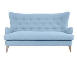 Zweieinhalb-Sitzer-Sofa Claire, hellblau, B 171 cm