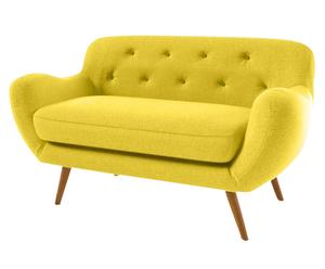 Zweisitzer-Sofa Zefir, gelb