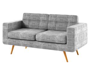 Zweisitzer-Sofa New York, grau