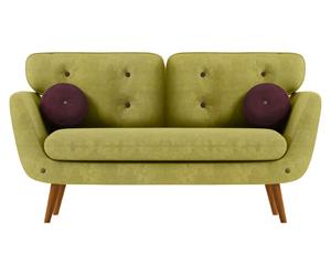 Zweisitzer-Sofa Alva, grün/lila