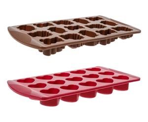 Silikon-Eiswürfel/Pralinen-Set Cara, 2-tlg., L 22 cm