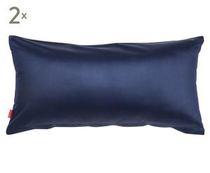 Kissenbezüge Manchester, 2 Stück, marineblau, 40 x 80 cm