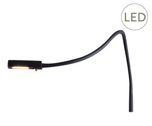 LED-Leseleuchte Jerry, schwarz, H 110 bis 150 cm