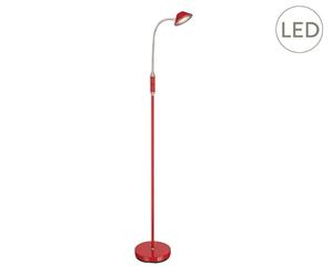 LED-Stehleuchte Finn, rot, H 135 cm