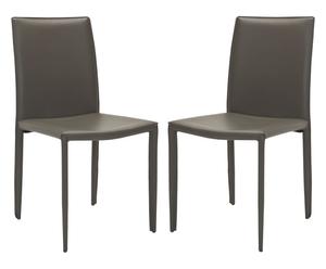 Stühle Cleo, 2 Stück, grau, B 57 cm