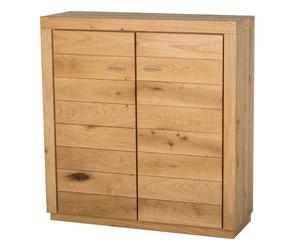 Highboard Lola, Wildeiche massiv, H 126 cm