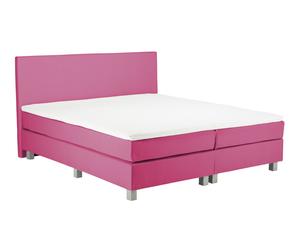 Boxspringbett Dreams, mittel bis weich, pink, 160 x 200 cm