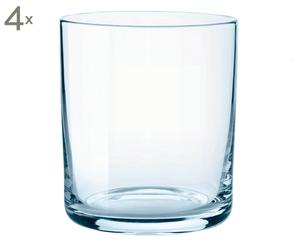 Gläser Simply, 4 Stück, blau, H 9 cm
