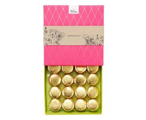 Handgefertigte Macarons Liebling mit Blattgold, 16 Stück, 150 g
