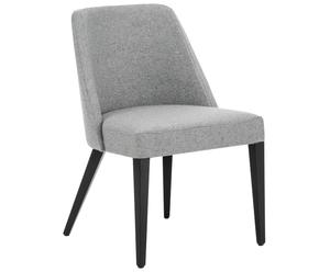 Polsterstuhl Charme, grau/braun, B 60 x H 82 cm