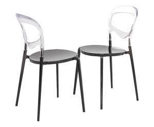 Stühle Monpelie, 2 Stück, schwarz, B 43 cm