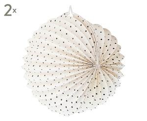 Lampions Honeycomb, 2 Stück, Ø 26 cm
