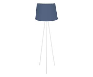 Stehlampe Skolto chintz dunkelblau/weiß, H 149 cm