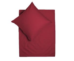 Bettwäsche-Garnitur Stripe, 2-tlg., rot, 155 x 220 cm