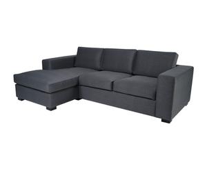 Zweisitzer-Sofa HOWARD mit Récamiere, links