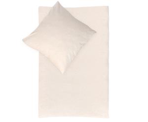Jersey-Bettwu00e4schegarnitur Vicky, 2-tlg., creme, 155 x 220 cm