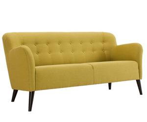 3-Sitzer Sofa Isabell, senfgelb,<br>B 182 cm