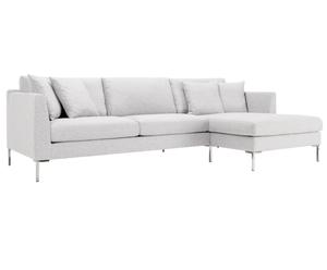 Zweisitzer-Sofa Fiana mit Recamiere, rechts, weiß, B 277 cm