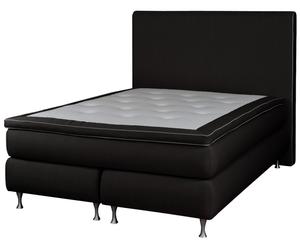 Premium-Boxspringbett Luna, schwarz, 160 x 200 cm