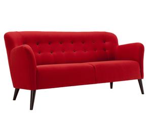 Dreisitzer-Sofa Coralie, rot, B 182 cm