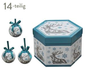Weihnachtskugeln Celebrian, 14-tlg., Ø 8 cm
