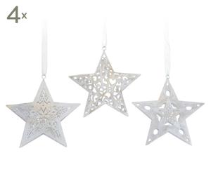 Deko-Anhänger Winter Star, 12 Stück
