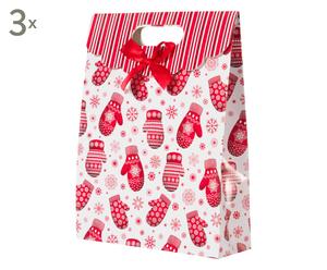 Weihnachts-Geschenktüten Leon, 3 Stück, H 33 cm