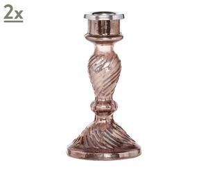 Kerzenständer OLIVITO, 2 Stück, H 18 cm