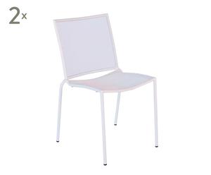 Outdoor-Stühle ROMA, stapelbar, 2 Stück