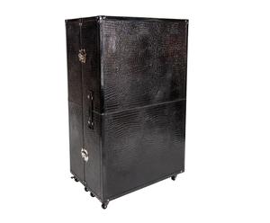 Koffer-Kleiderschrank Dorothea, braun, H 124 cm