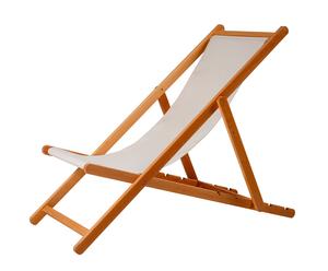 Liegestuhl David, Beige, H 105 cm