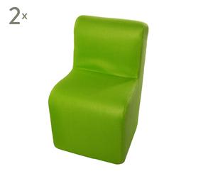 Stuhl Sedia, 2 Stück, Grün, H 81 cm
