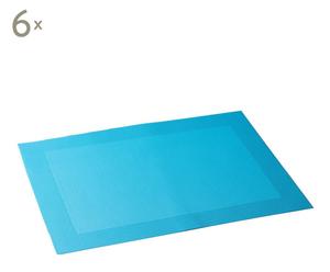 Tischsets Denston, 6 Stück, blau, 30 x 45 cm