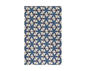 Handgewebter Teppich HANNAH FRENCH BLUE, 152 x 244 cm