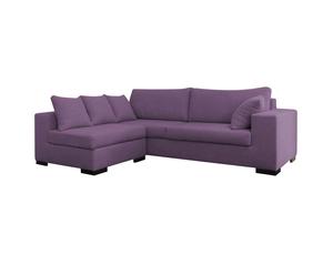 Ecksofa ANGULUS, aubergine, links