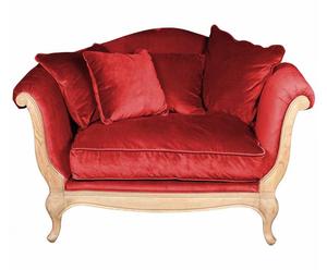 2-Sitzer-Sofa Maxime, rot, B 140 cm