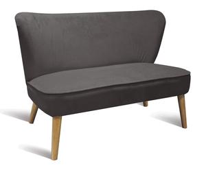 Sofa Sixties, dunkelgrau, B 92 cm