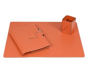 Schreibtisch-Set Garessio, 3-tlg., Orange