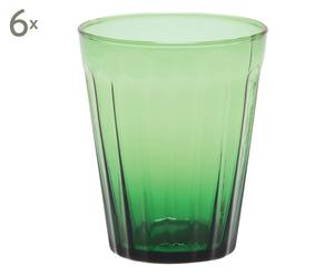Trinkgläser Acqua, grün, 6 Stück