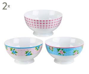 Porzellanschalen-Set Cora, 6-tlg.