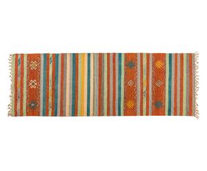 Handgewebter Kelim-Teppich Carissa, 60 x 180 cm