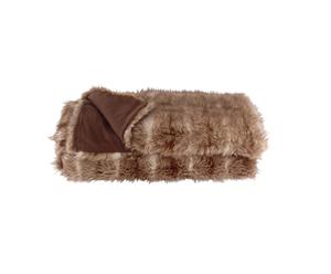 Fake-Fur-Überwurf Arctic, braun, 150 x 200 cm