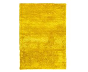 Handgewebter Teppich Lowland, Gelb, 200 x 140 cm