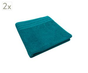 Set de 2 toallas de ducha Fresh Breeze – Azul verdoso