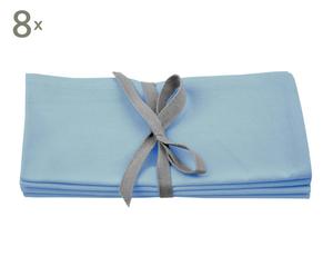 Se de 8 servilletas Cleany – azul claro