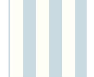 Papel pintado Stripe – blanco y azul