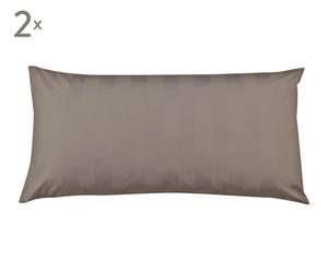 Set de 2 fundas de almohada, gris ceniza – 40x80