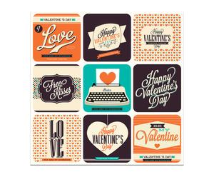 Cuadro Valentine's Day Card - multicolor