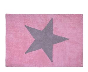 Alfombra Estela, rosa y gris– 120x160
